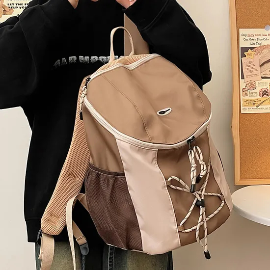 Factory Simple Casual Mountaineering Trendy Lightweight Drawstring Backpack