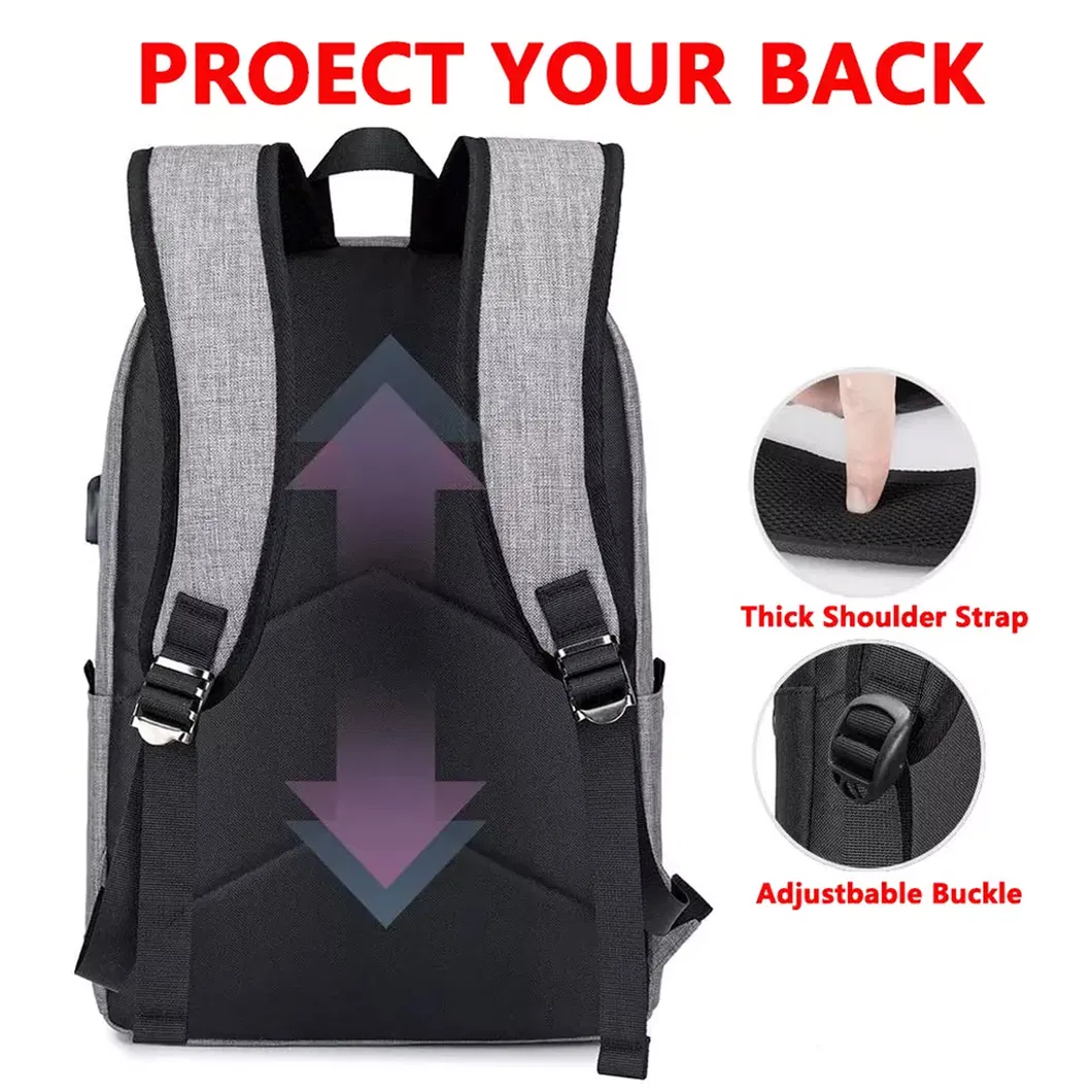 School Backpack Waterproof Schoolbags Durable Book Bag College Bag Student Laptop School Backpack with USB
