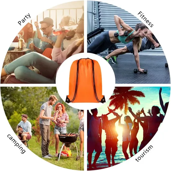 Drawstring Bulk String Backpack Draw String Bags Pack Cinch Bags for Gym