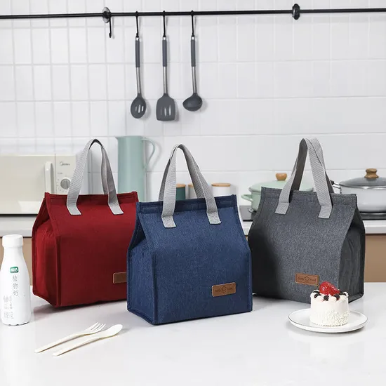 New Thermal Bento Picnic Bag Portable Oxford Cloth Lunch Cooler Bag Thermal Insulation Box for Student Worker