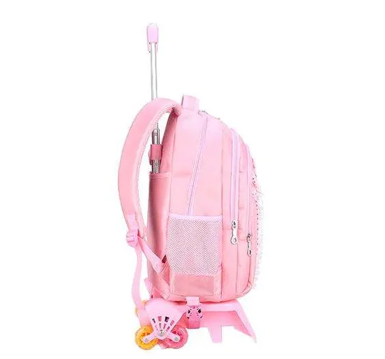 New Design Fashion Print Kids Trolley Backpack Trolley Bag