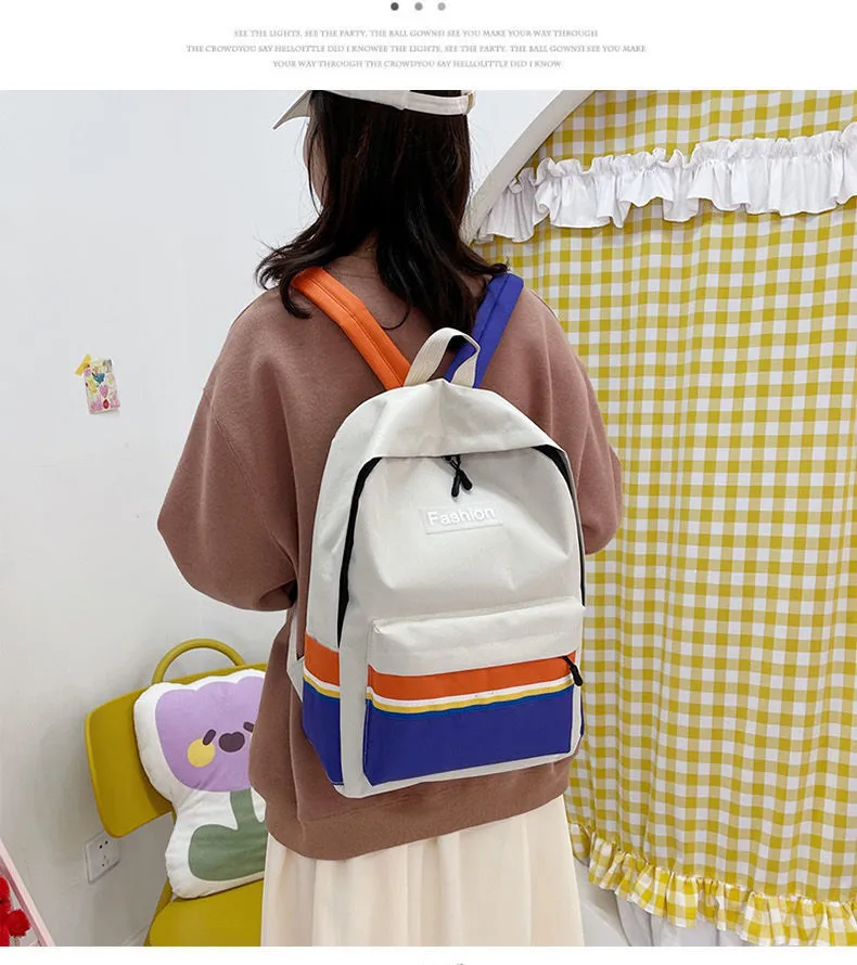 Customized Factory Schoolbag Simple and Versatile Campus Casual Backpack