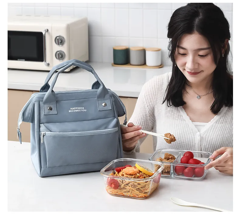 Custom Insulated Lunch Bag School Kids Keep Food Warm Bag Picnic Cooler Fitness Picnic Food Lunch Box Cooler Bag