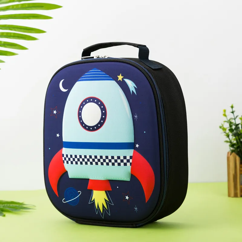 Cartoon Cute Dinosaur Kids Lunch Bag Portable Cold Insulation Cooler Bag for Children Office Worker Food Bag