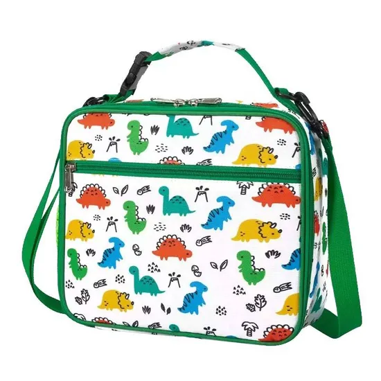 Cosmic Theme Pattern Lunch Bag Oxford Cloth Material Large Capacity Can Keep Warm for 4 Hours Cooler Bag
