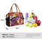 Factory Hot Sale Thermal Food Picnic BBQ Hiking Cooler Bag Women Insulated Nylon Flowers Pattern Lunch Tote Bag for Kids