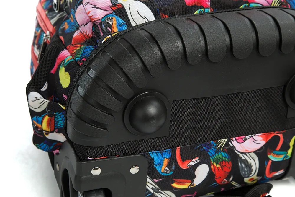 Professional Kids School Rolling Backpack Fashion Children School Wheeled Trolley Bags