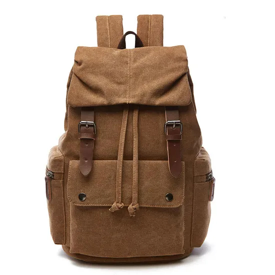 Designer Retro Style Backpacks Durable Canvas Laptop 15 Inch