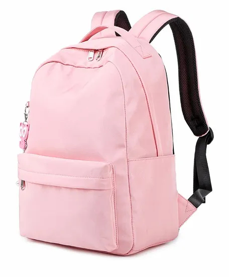 High Quality Middle School Student Book Backpack Bag for Girls Teenagers Pink Large Capacity School Bag