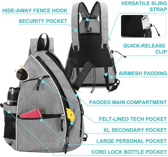 Tennis Backpack for Men Woman Pickleball Paddle Racket Bag with Shoes Compartment Racket′ S Equipment Bags