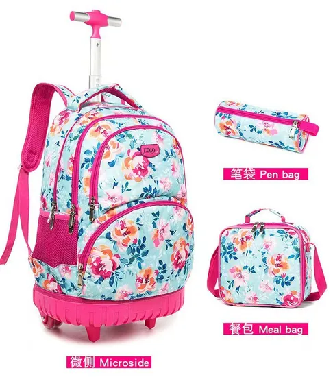 Custom Kids Travel Children Luggage Rolling Case Travel Bag Trolley School Bag Price with Wheels for Kids