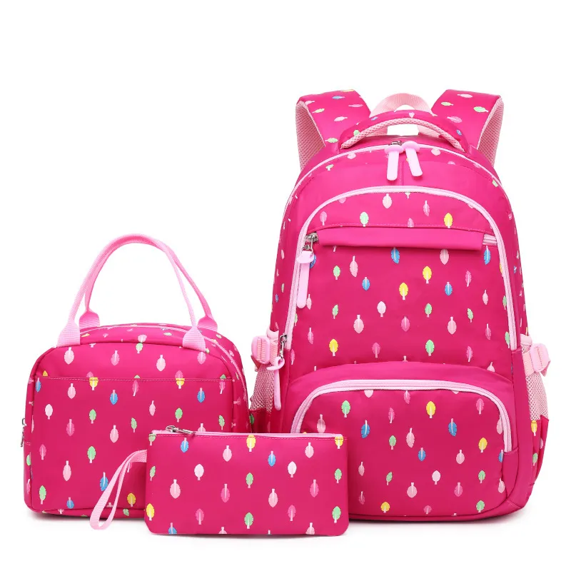 Ew Design 3PCS Set Kids Girls School Bags Backpack Children&prime;s School Bag Backpack Set for Daily Use