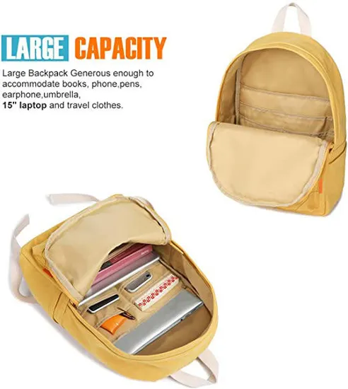 Canvas Anti Theft Notebook Travel Students School Durable Weekender Rucksack Laptop Bags Backpack