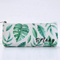 Fashion Office Stationery Bag Custom Leaves Pattern PU Leather Pencil Case