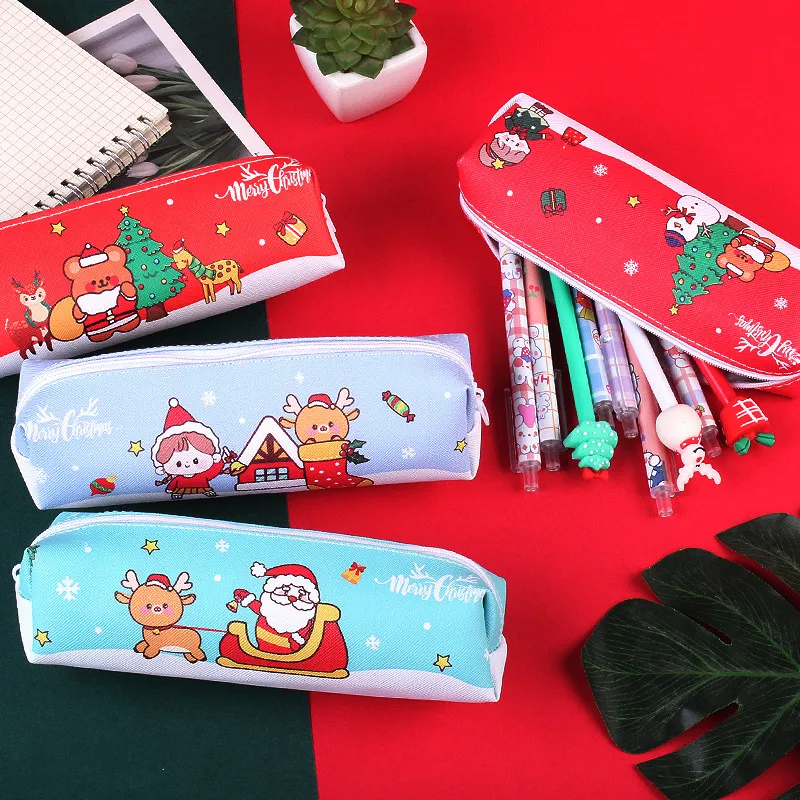 High Quality Large Capacity Christmas Pencil Case Stationery Pouch Personalized Pencil Case