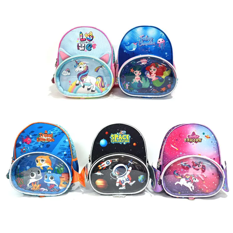Custom Cute Cartoon Student Mini Children Backpack Girls Kindergarten School Bags for Kids