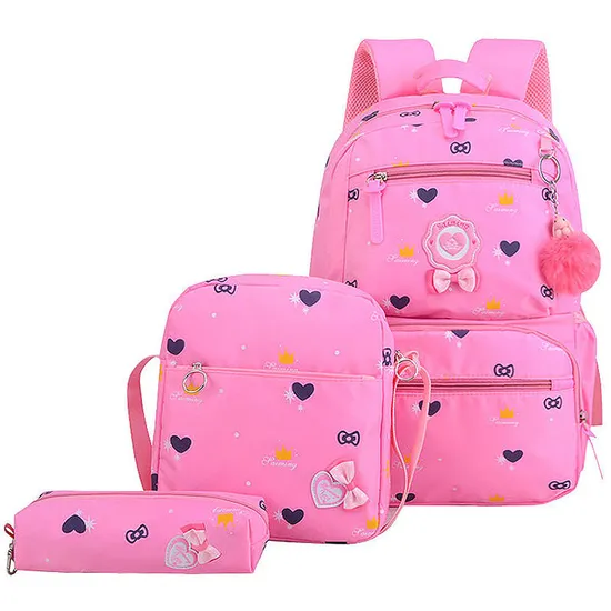 Children Travel Backpack Student Book Bag Set School Bags