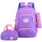 Child Waterproof Backpack Girls Bag New Kids Schoolbag Set