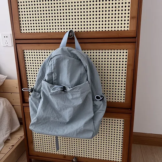 New High-Capacity Lightweight Casual Nylon Student Backpack