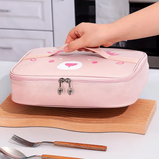 The New Oxford Buchakong Box Cooler Bag Deer with a Lunch Bag Cute Portable Meal Bag Handbuka