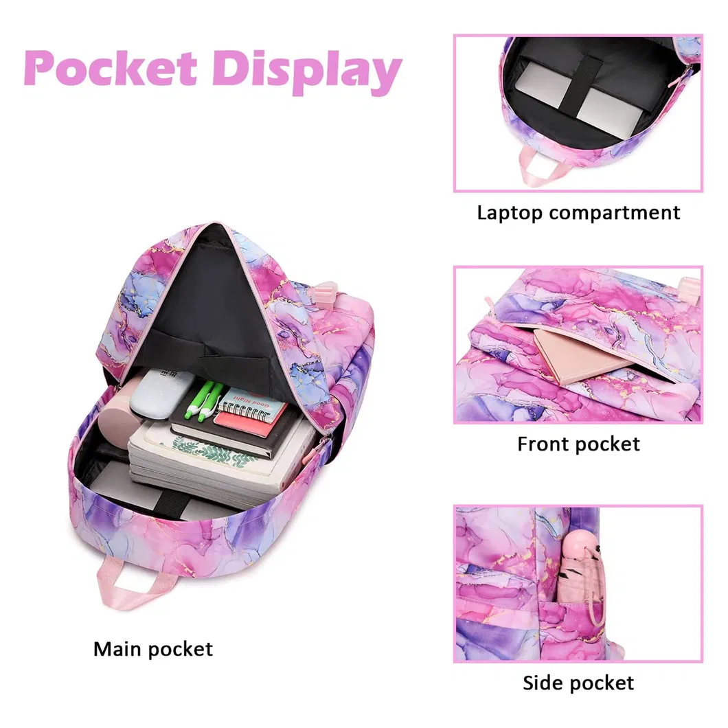 Custom Logo Polyester Children Bags Kids School Backpack for Girls Boys Waterproof Bag Customized