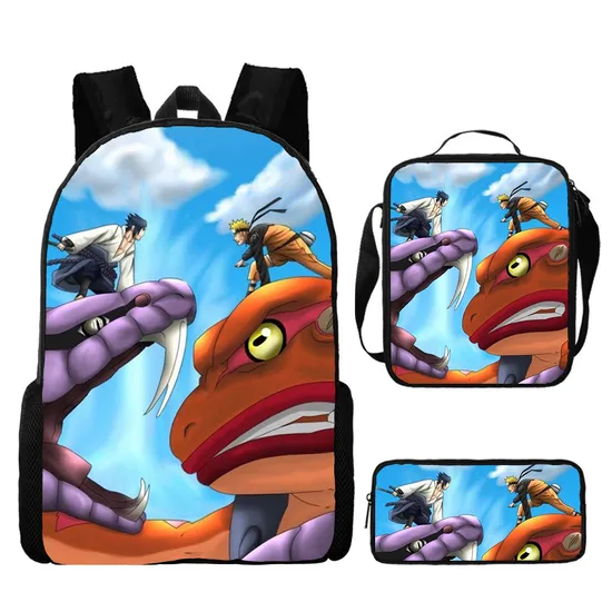 Factory Custom School Student 3 PCS Backpack Sets Backpack Shoulder Bag Pencil Case