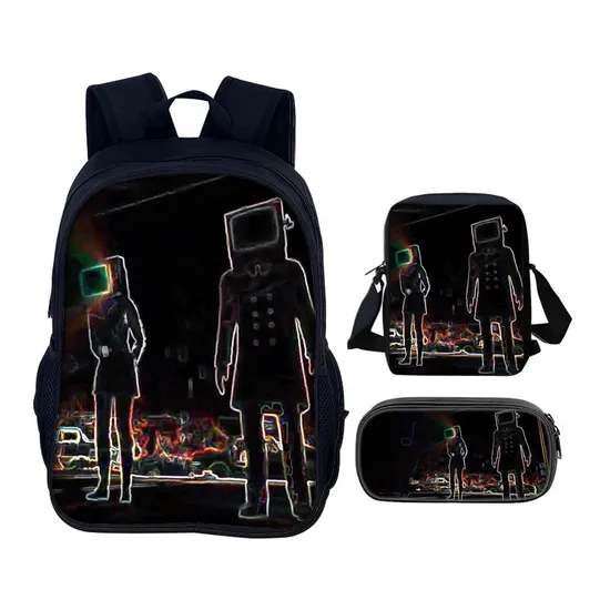 Factory Primary and Secondary School Student Bag Three Piece Toilet Game Backpack Set