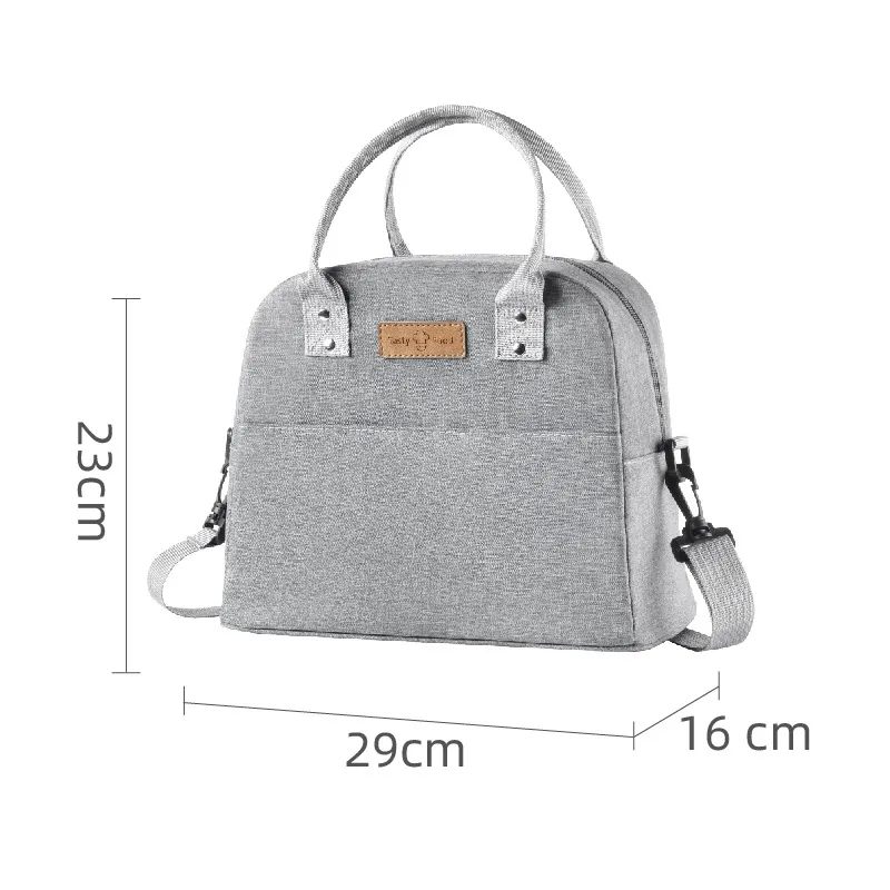 New Oxford Cloth Lunch Bag Box Thickened Outside Portable Thermal Ice Bento Meal Bag Takeaway Tote Cooler Bag for School Office