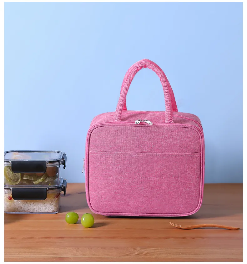 New Design Print Logo Sustainable Kids Student Office Beach Small Insulated Sublimation Cooler Lunch Bag
