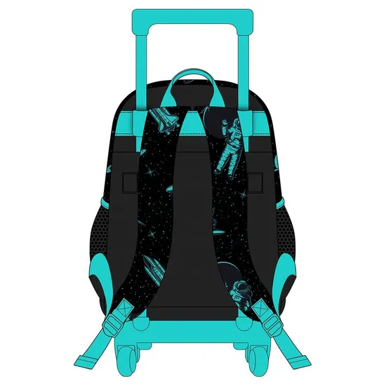 Good Price Kids Trolley Backpack 3 Pieces Set with Wheel Trolley School Bag