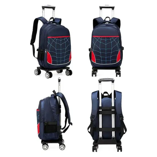 School Backpack and Lunch Bag Set with Toddler Backpack Rolling School Backpacks with Wheels Roller for Elementary Primary