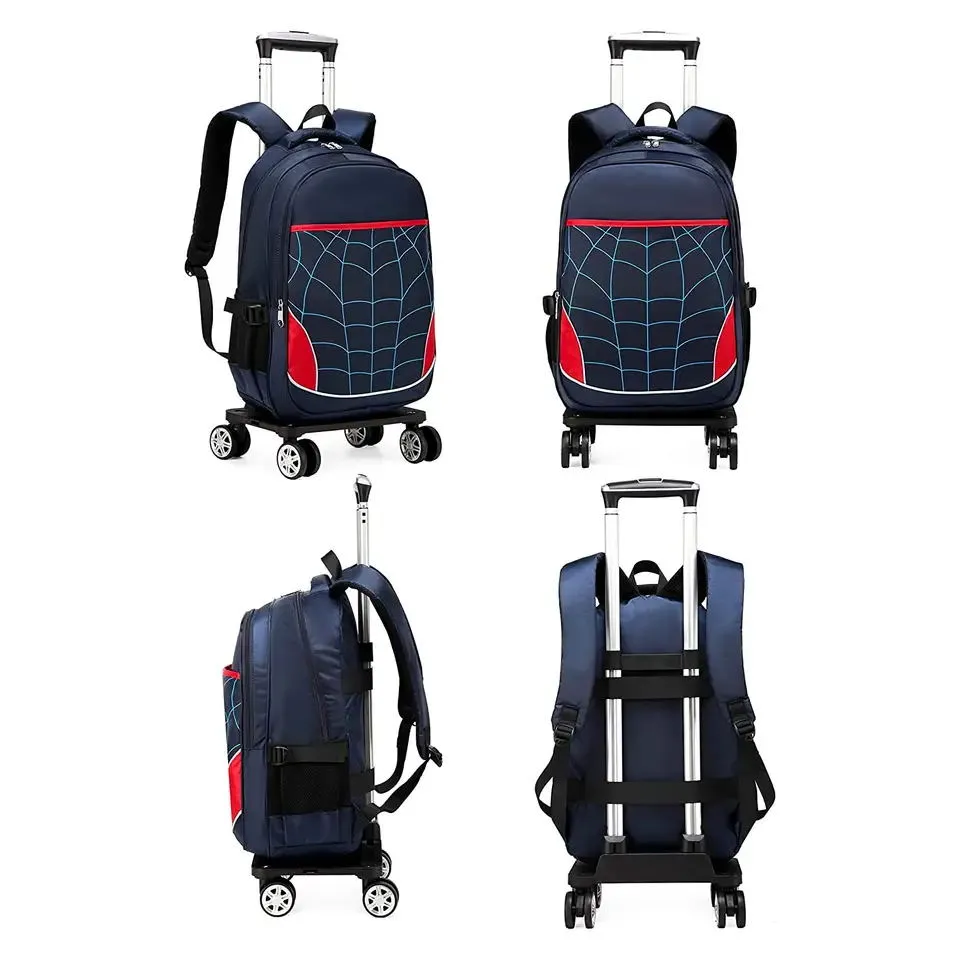 School Backpack and Lunch Bag Set with Toddler Backpack Rolling School Backpacks with Wheels Roller for Elementary Primary