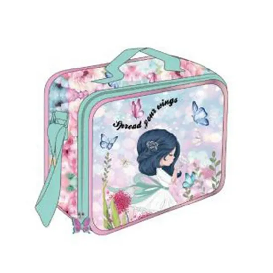 Custom Sublimation Softback Backpack Cartoon Buttery Girls Lightweight Trolley School Bag Backpack