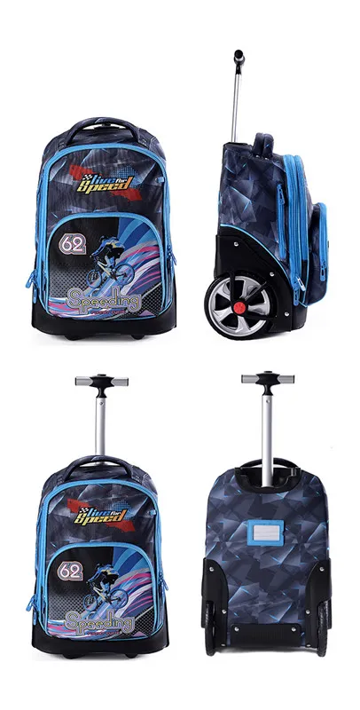 Custom Kids Wheeled Backpacks Trolley School Bag Backpacks Trolley School Bag
