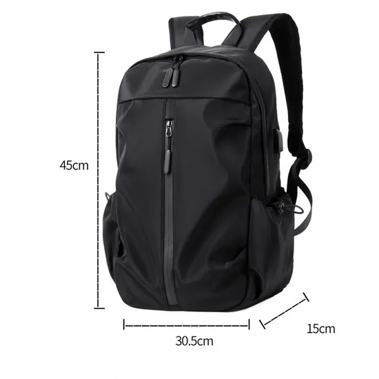 Custom Sports Hiking Casual Backpacks Waterproof Polyester Travel Laptop School Backpack with USB