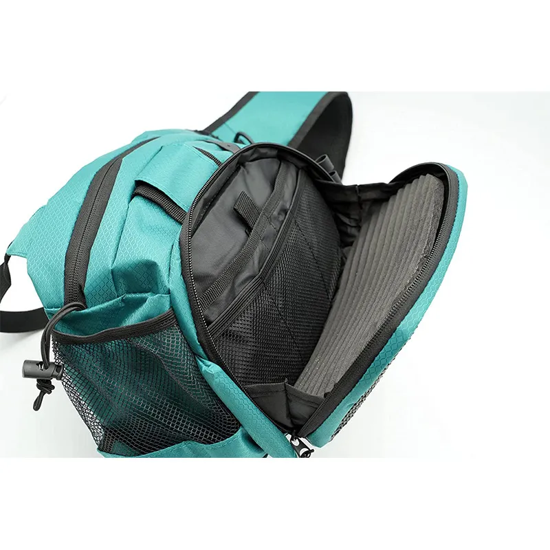 Factory Wholesale Outdoor Fishing Gear Bags with Multifunctional Waterproof Blue-Green Diagonal Strap Small Bags