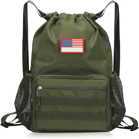 Factory Tactical Drawstring Backpack Swimming Fitness Travel Storage Drawstring Backpack