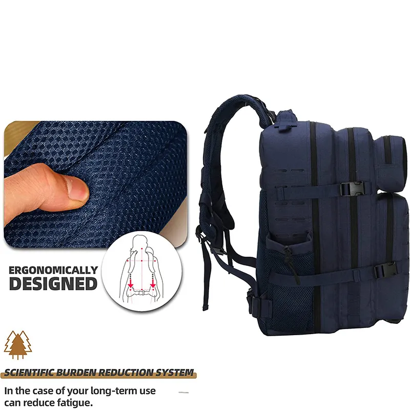Customized Tactical Backpack Waterproof Oxford Cloth Belt Outdoor Hiking Backpack
