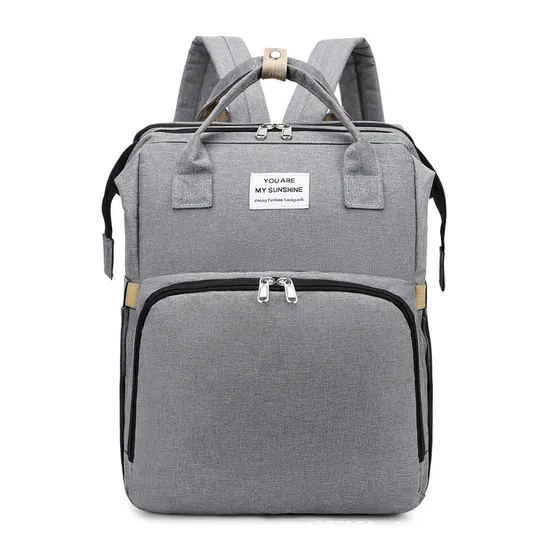 Minimalist Mommy Bag Portable Folding Shoulder Backpack Multi Functional Large Capacity Baby Bed Mommy Backpack
