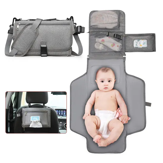 Baby Convenient Diaper Bag Changing Diaper Storage Bag One Shoulder Folding Mommy Bag