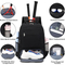 Factory Wholesale Training Tennis Backpacks with Insulate Shoe Bags Badminton Racket Bag