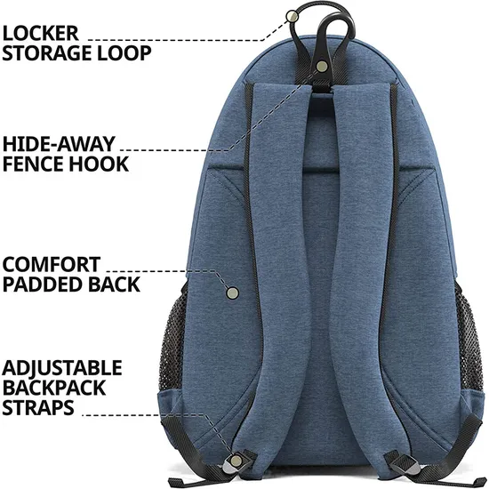 Factory Customized Tennis Racket Backpack Large Capacity Storage Leisure Sports Backpack