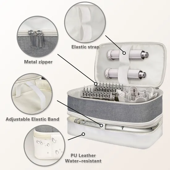 Hair Dryer Storage Bag Curling Stick Travel Handbag