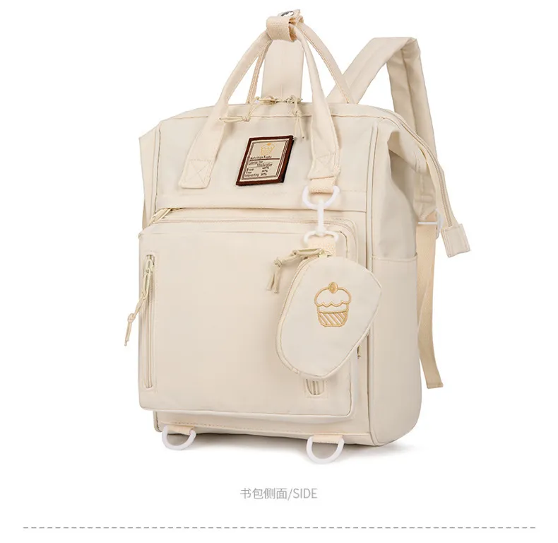 2024 New Waterproof and Wear-Resistant Large Capacity Multifunctional Diaper Shoulder Bag Mommy Backpack