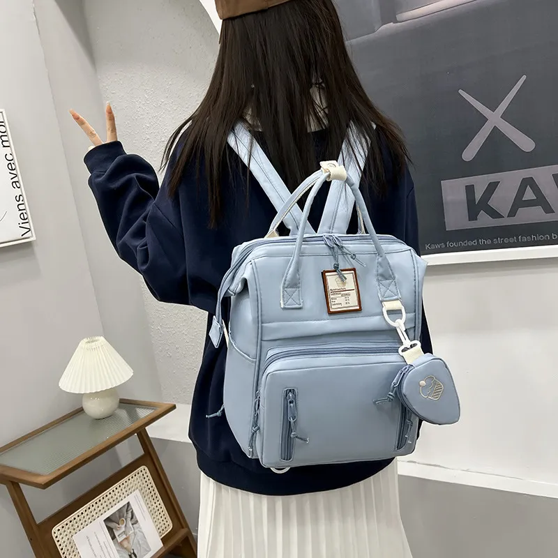 2024 New Waterproof and Wear-Resistant Large Capacity Multifunctional Diaper Shoulder Bag Mommy Backpack