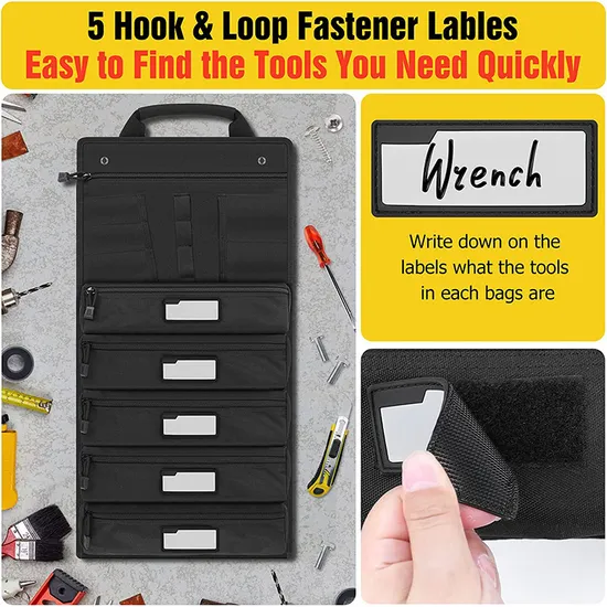 Factory Customized Cross-Border High-Capacity Wear-Resistant Portable Tool Storage Roll Bag Tool Storage Bag