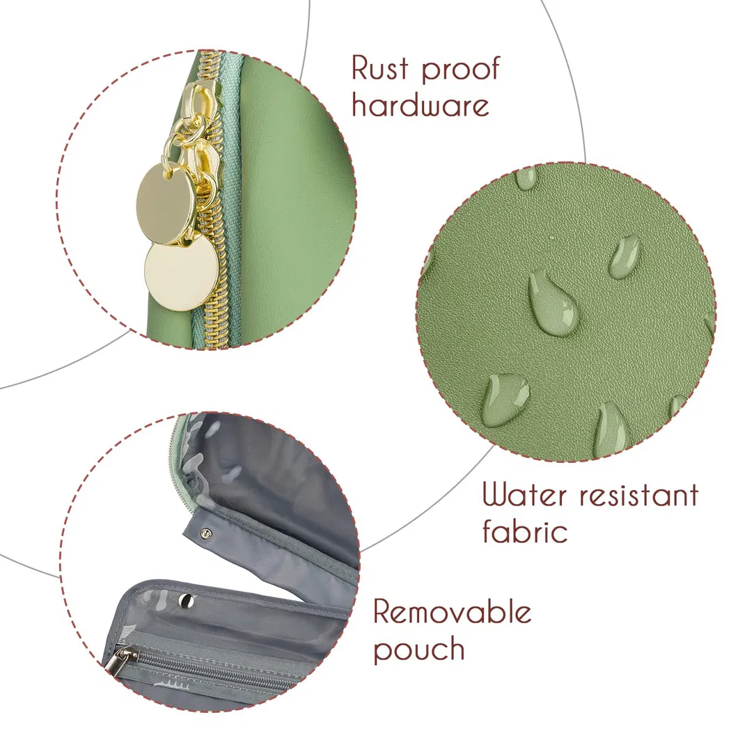 Toilet Bag with Dry and Wet Separation Large Capacity Makeup Portable Waterproof Hand Bag