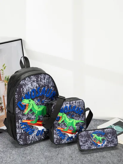 2024 New Student School Bag 3-Piece Set Primary School Anime Backpack Cartoon Backpack