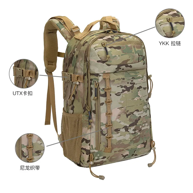Nylon Camouflage Tactical Waterproof Medical Bag for Outdoor Mountaineering and Camping Large Capacity Medical Backpack