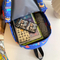 Cartoon Dinosaur Backpack with Graffiti Print Three Piece Set Large Capacity Student Backpack